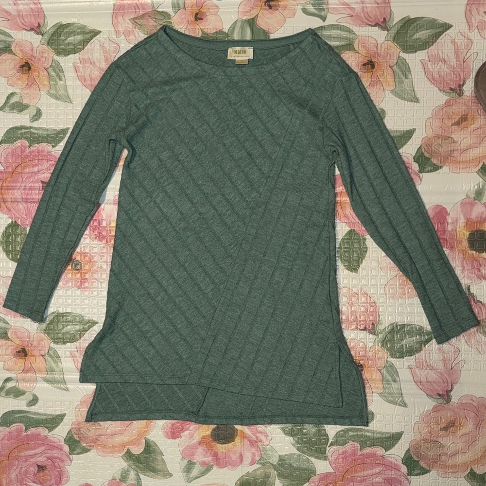 Green Long Sleeve Sweater Dress XS Maeve by Anthropologie